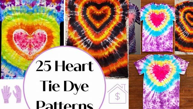 1863+ Tie Dye Shirt Patterns Heart