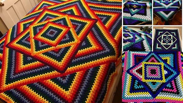 1873+ Kaleidoscope Granny Square Free Pattern Pdf