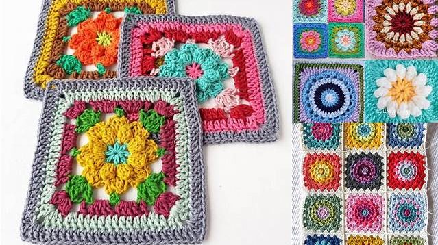 1915+ Granny Square Patterns Crochet