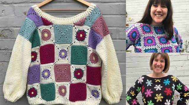 1948+ Granny Square Jumper Pattern Uk