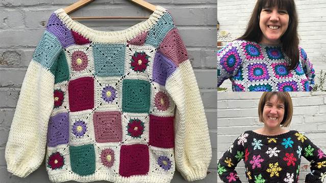 1948+ Granny Square Jumper Pattern Uk