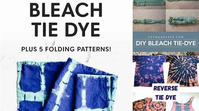 2040+ Bleach Tie Dye Folding Techniques With Pictures