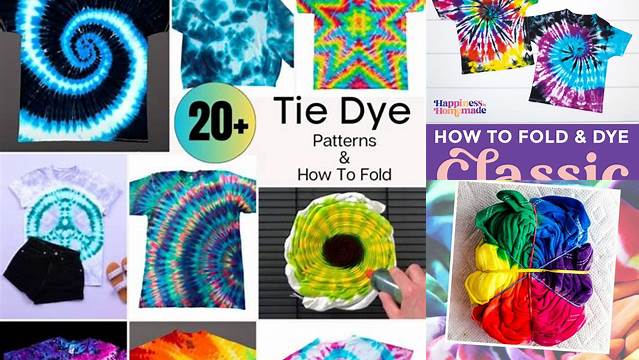 2058+ Tie Dye Folding Pattern Instructions