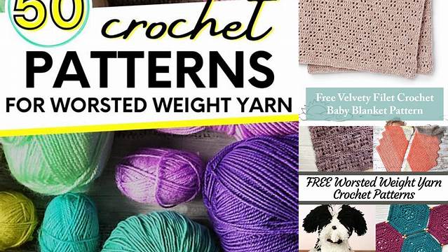 2059+ Free Crochet Blanket Patterns Worsted Weight Yarn