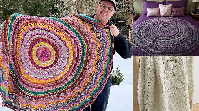 2120+ Crochet Blanket In The Round