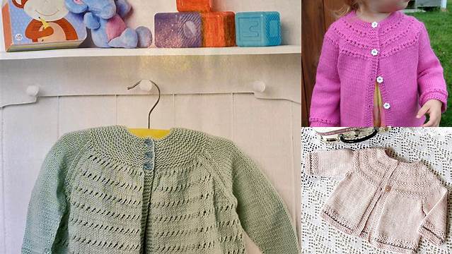 2146+ Free Knitting Pattern Baby Yoke Cardigan