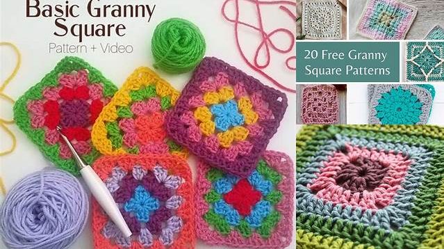 2345+ Simple Granny Square Patterns Free