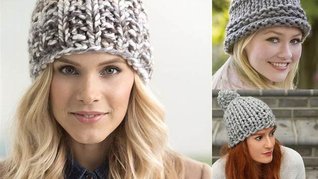 2454+ Free Knitting Patterns For Ladies Hats In Chunky Wool