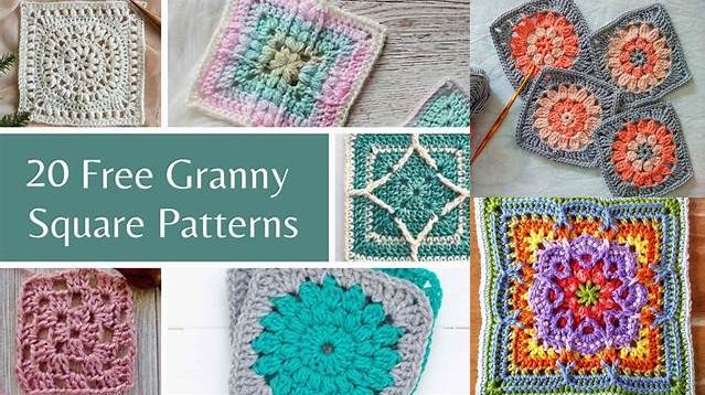 2538+ Round Granny Square Patterns Free