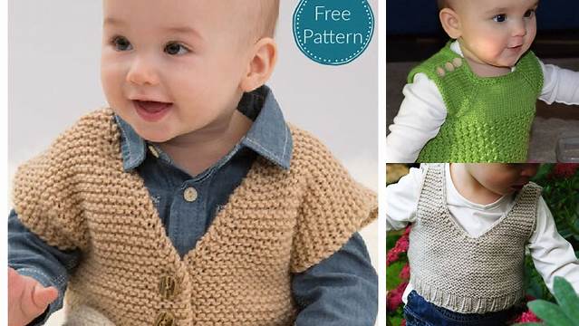 2636+ Free Knitting Pattern Child Vest 8 Ply Pdf