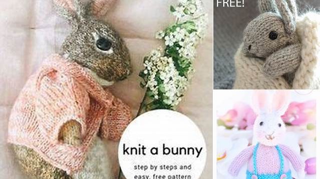 2636+ Free Knitting Pattern Rabbit Toy