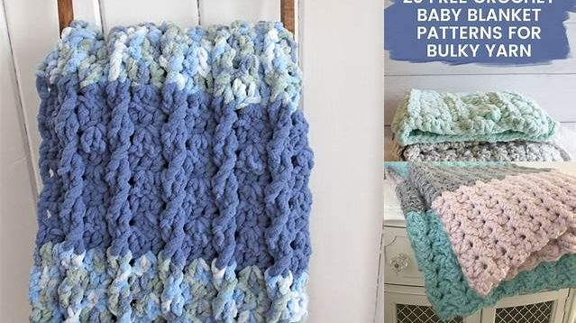 2685+ Crochet Baby Blanket Patterns With Bulky Yarn