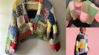 2735+ Free Knitting Pattern Patchwork Cardigan