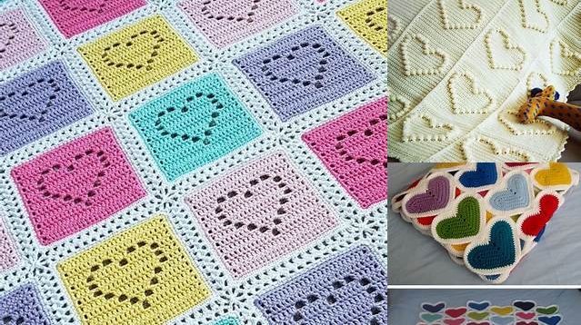 278+ Heart Crochet Blanket Pattern For Beginners