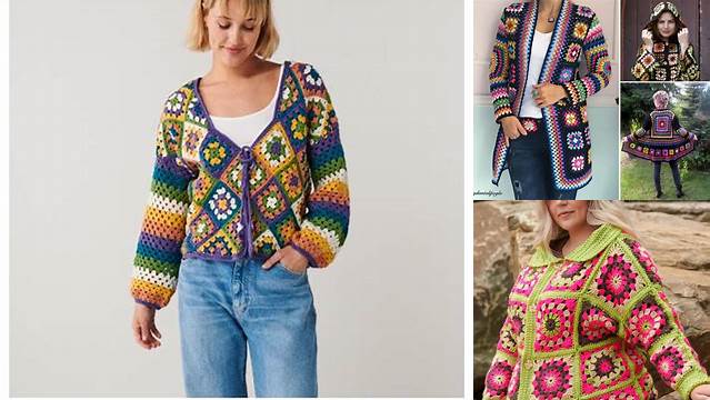 2842+ Granny Square Jacket Patterns Free