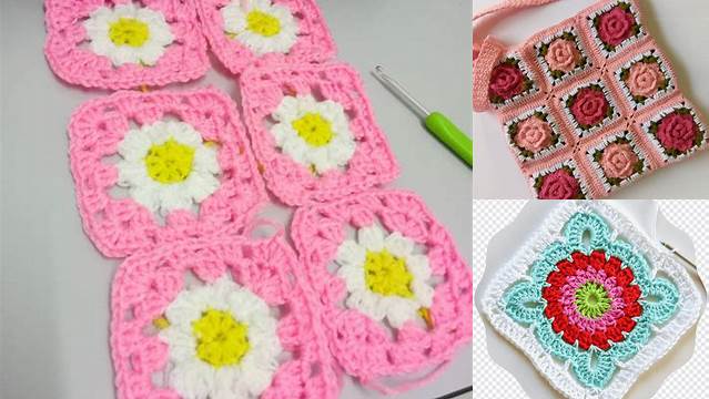 2922+ Granny Square Crochet Bunga