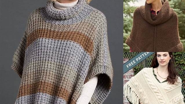 3053+ Free Poncho Knitting Patterns Australia