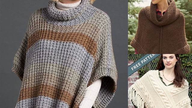 3053+ Free Poncho Knitting Patterns Australia