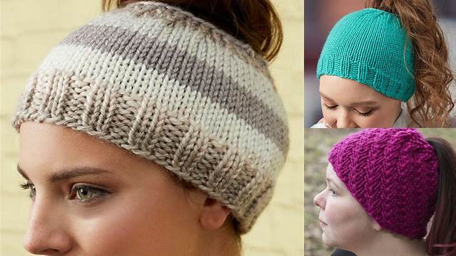 3138+ Free Knitting Pattern For Ponytail Hat