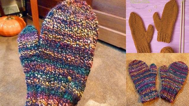 3166+ Free Knitting Patterns For Children's Mittens On Two Needles