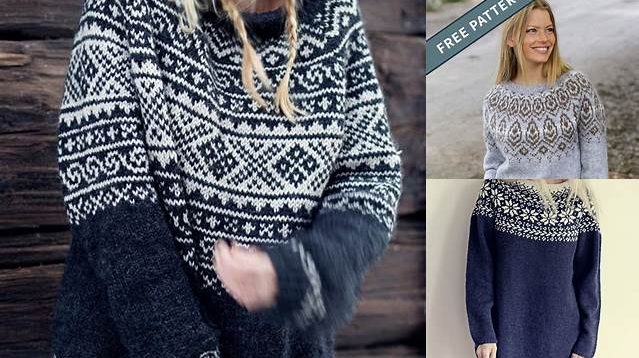 325+ Free Knitting Patterns Nordic Sweaters