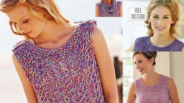 3326+ Free Knitting Patterns For Sleeveless Tops