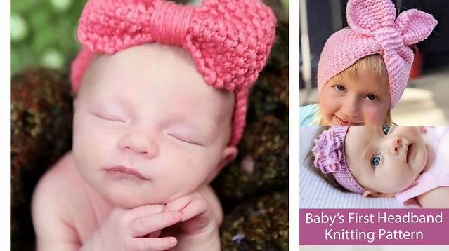 344+ Free Knitting Patterns For Baby Headbands