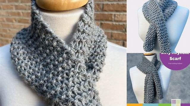 3587+ Free Keyhole Scarf Knitting Patterns