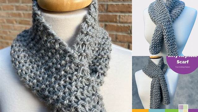 3587+ Free Keyhole Scarf Knitting Patterns