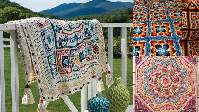 3625+ Crochet Square Afghan Pattern