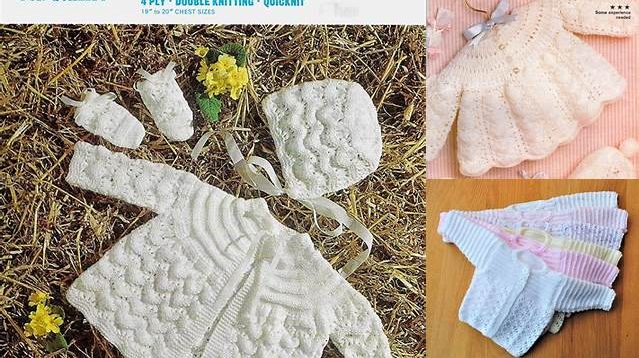 3655+ Free Knitting Patterns For Baby Matinee Sets