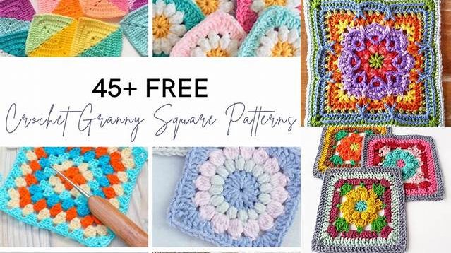 3659+ Retro Granny Square Pattern Free