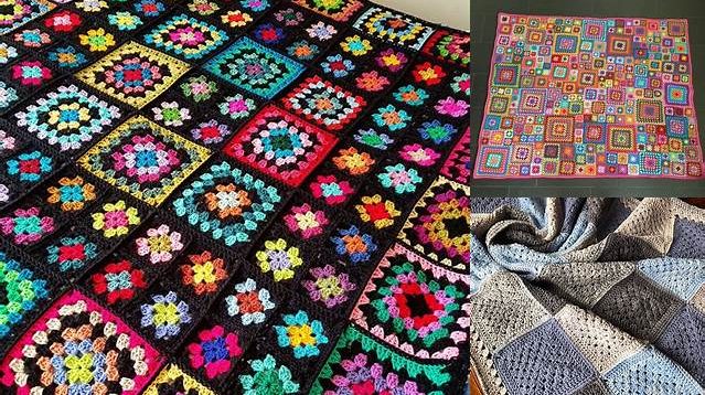 3730+ Different Size Granny Square Blanket Patterns Free