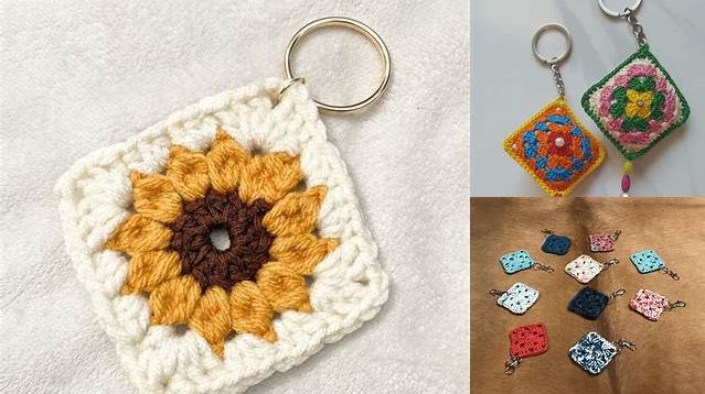 3983+ Granny Square Keychain Pattern