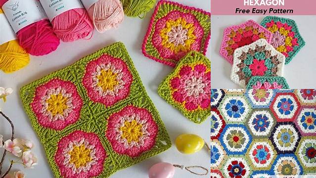 3993+ Hexagon Granny Square Flower Pattern Free