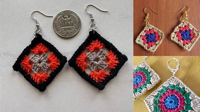 3998+ Granny Square Earrings Pattern