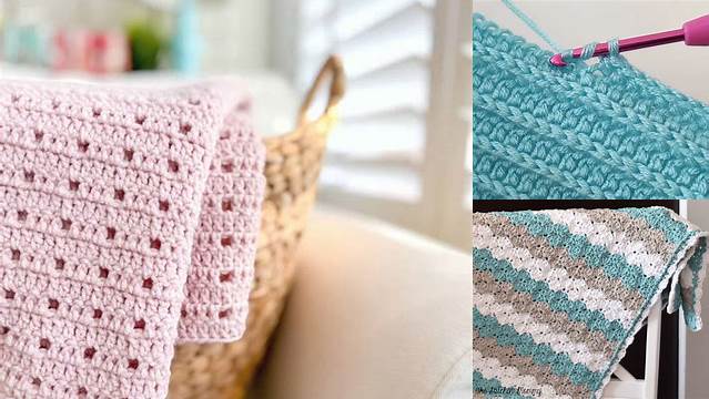 403+ Crochet Baby Blanket Pattern One Color