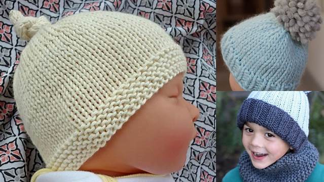 4111+ Free Knitting Patterns For Baby Hats On Straight Needles Uk