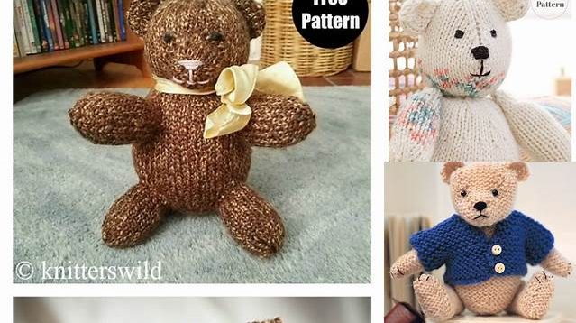 4142+ Free Knitting Patterns Easy Teddy Bears