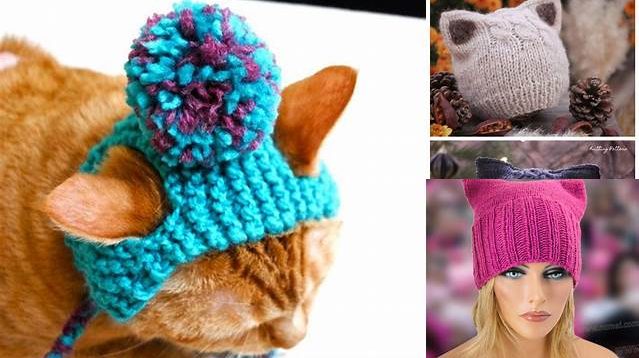 446+ Free Knitting Patterns For Hats For Cats