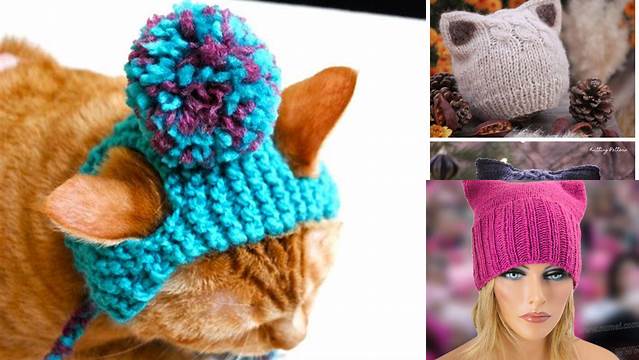 446+ Free Knitting Patterns For Hats For Cats