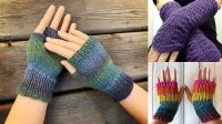 4550+ Free Knitting Pattern Fingerless Gloves Straight Needles Pdf