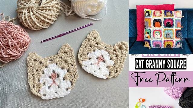 4619+ Cat Granny Square Pattern Free