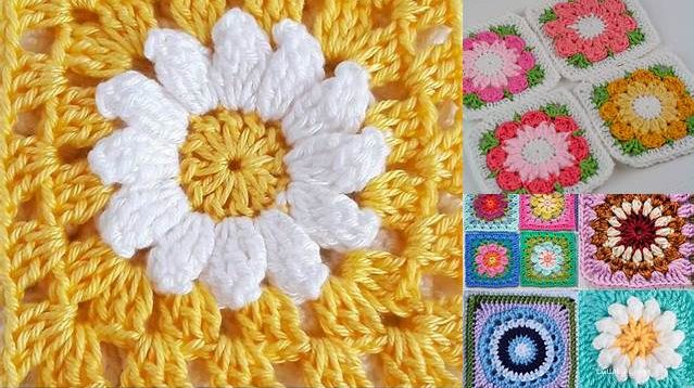 4621+ Flower Granny Square Pattern Free Uk