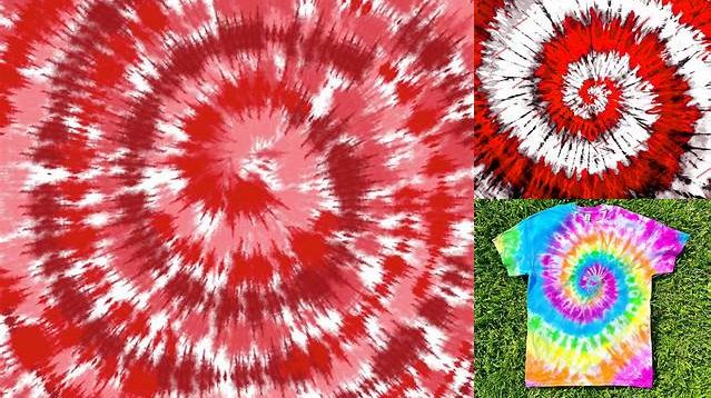 4703+ Red Tie Dye Pattern