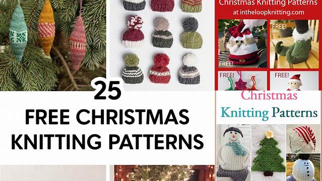 4730+ Free Christmas Knitting Patterns For Beginners