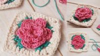 4765+ Rose Granny Square Pattern Free