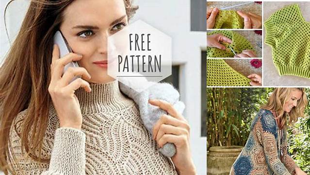 4792+ Crochet Knitted Blouse Jacket