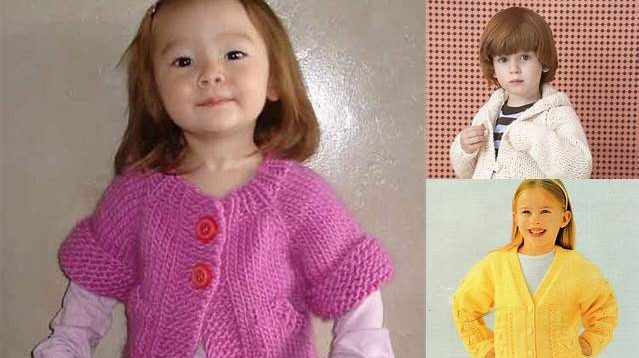 4853+ Free Knitting Pattern Child's Raglan Cardigan