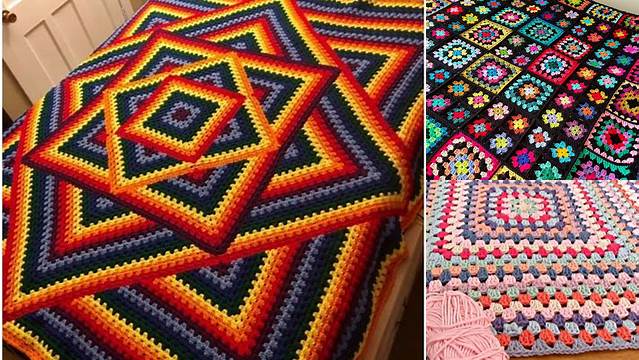 498+ One Granny Square Blanket Patterns